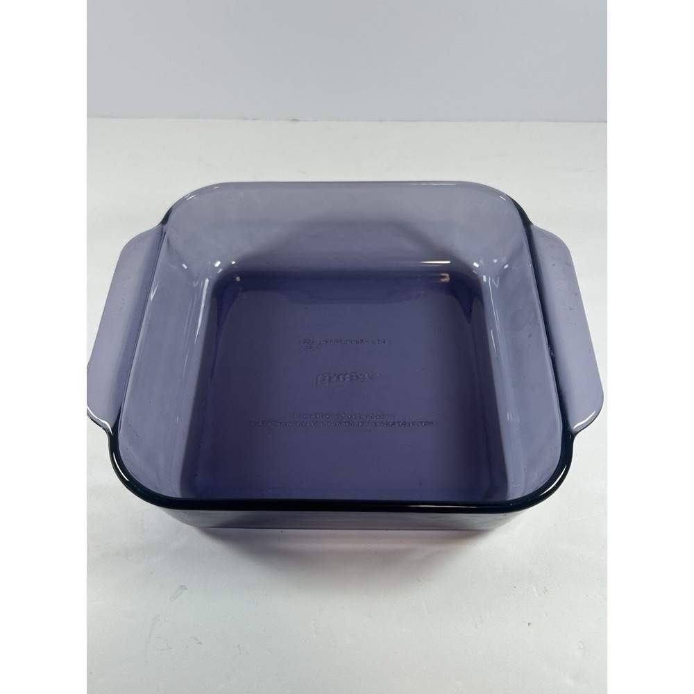 Pyrex 222 Purple Amethyst Square Casserole Dish 8x8x2 Discontinued